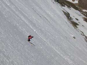 descente face Nord du Piméné