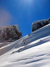 ski de randonnée à la Brèche de Rolland