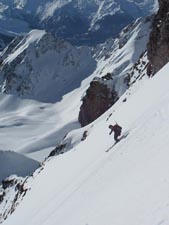 couloir du jardin botanique au pic du midi