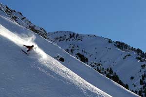 ski de randonnée au soum de Marianette dans les Pyrénées