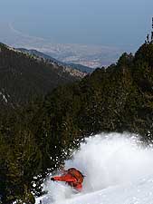 ski sur le mont Olympe