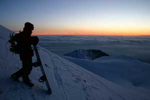 ski sur le mont Olympus