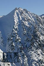 ski au Pic de Lurtet - couloir Ouest