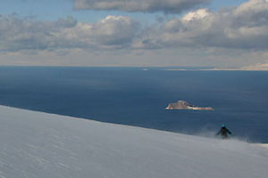 ski sur le mont Olympe