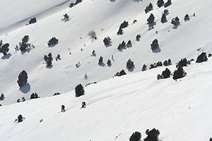 ski sur le mont Olympe