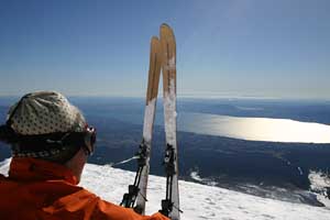 ski  de randonnée  volcan Villarica