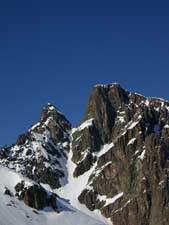 descente du couloir de la fourche