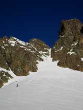 ski de randonnée couloir de la fourche