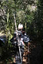 portage dans la forêt du soum d'Arrouy