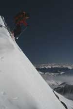 descente rampe d'Oncet au Pic du Midi