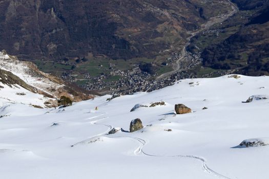 De la place pour tracer suspendu au dessus de Luz